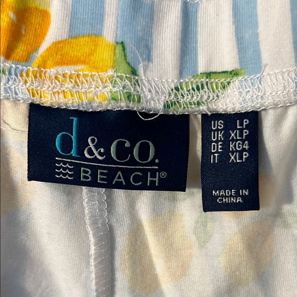 D&Co Beach Lemon Print Pants - Picture 2 of 4